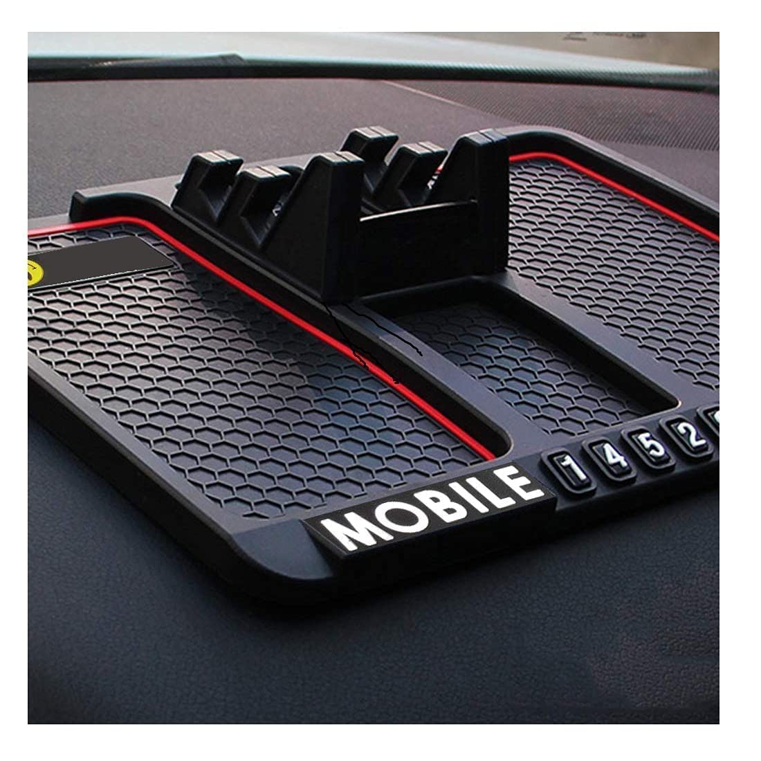 7ELEVEN Car Dashboard Mat & Mobile Phone Holder Mount Universal