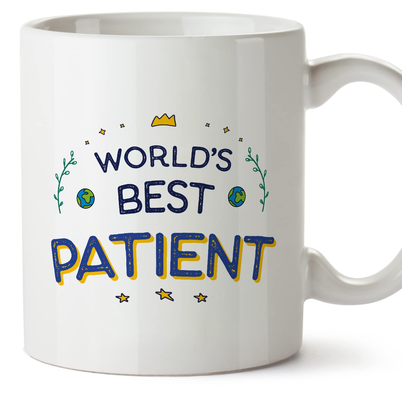 MUGFFINS Patient Mug - in English - World's Best - Funny Gift for Colleagues - Ceramic 11oz Mug โ image 1