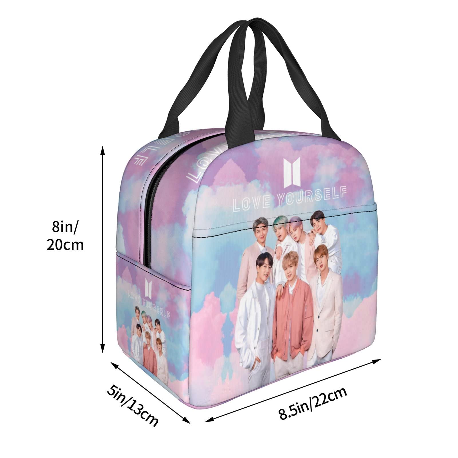 Amazon.com: Mxiwngp BTS Lunch Bag Portable Lunch Box Reusable