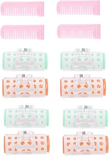 Cabelo Franja Rolos de Rolos Bangs: 4 Conjunto Autoadesivo Cabelo Volume Cabelo Enrolando Ferramenta de Estilo Com Pente Mulheres DIY Penteado Ferramentas