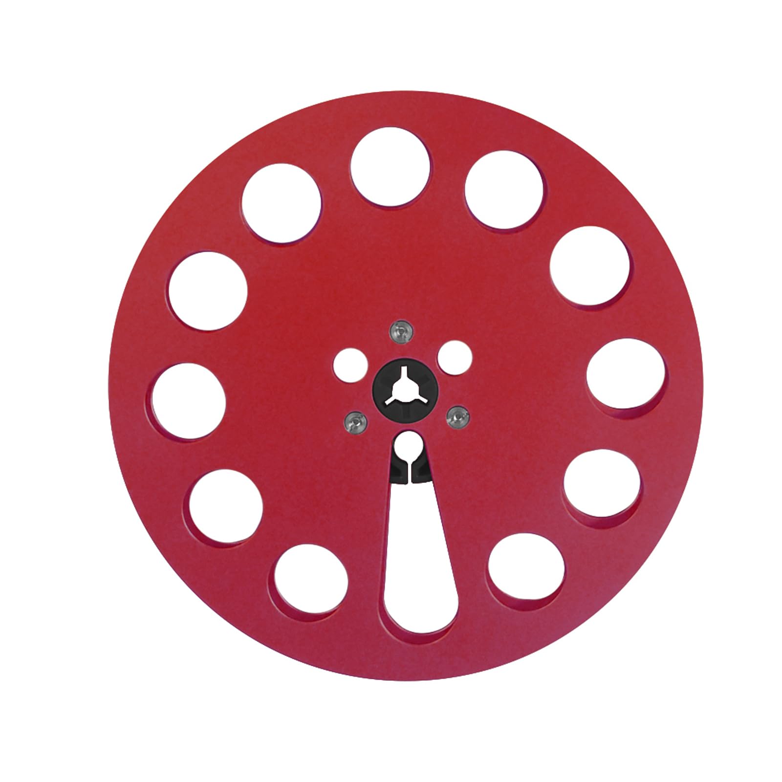 1 / 4Inch 7Inch Aluminum Take Up Reel with 11 Holes for Professional Auditory Metal Reel