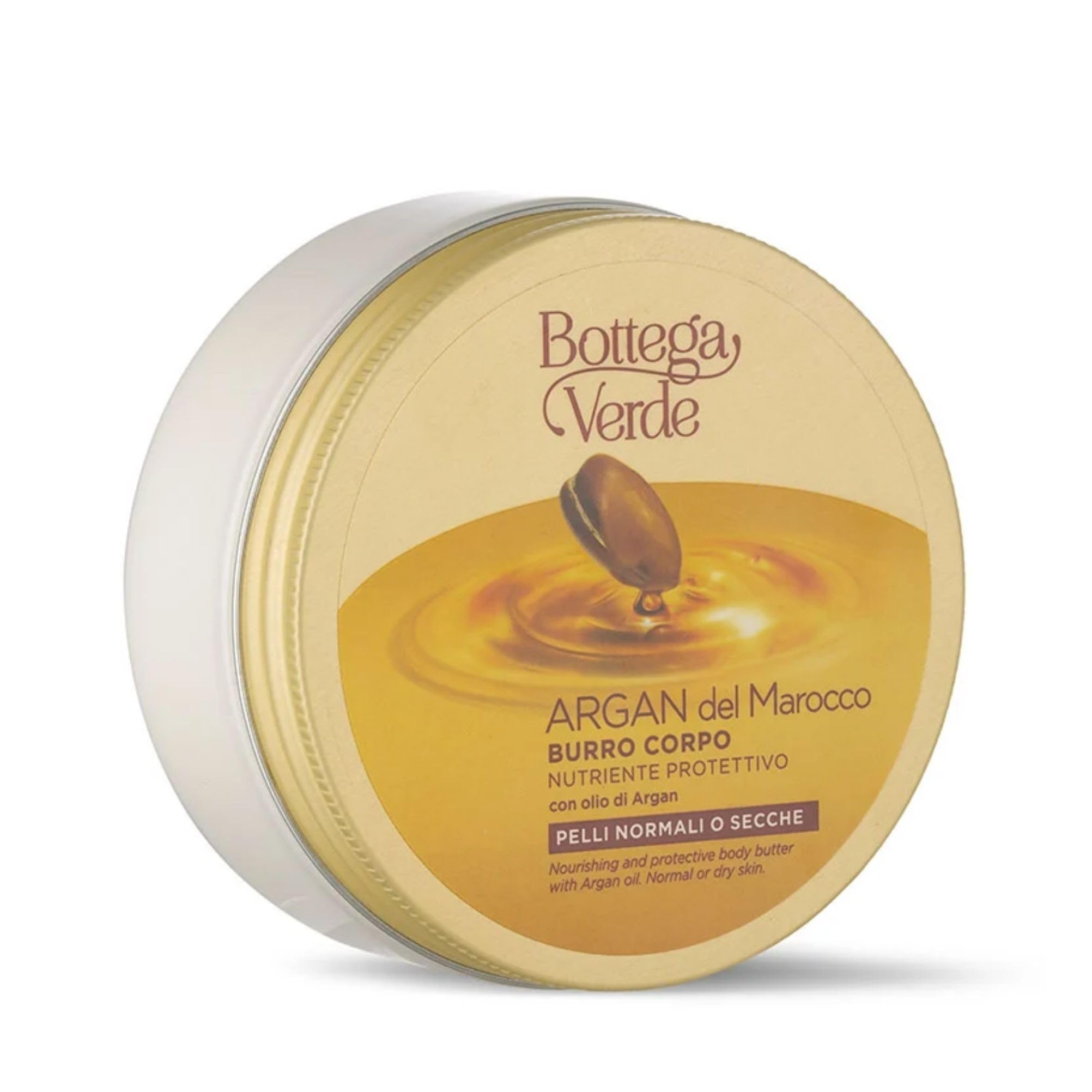 Bottega Verde, Argan del Marocco - Burro per il corpo - nutriente protettivo - con olio di Argan (150 ml) - pelli normali o secche