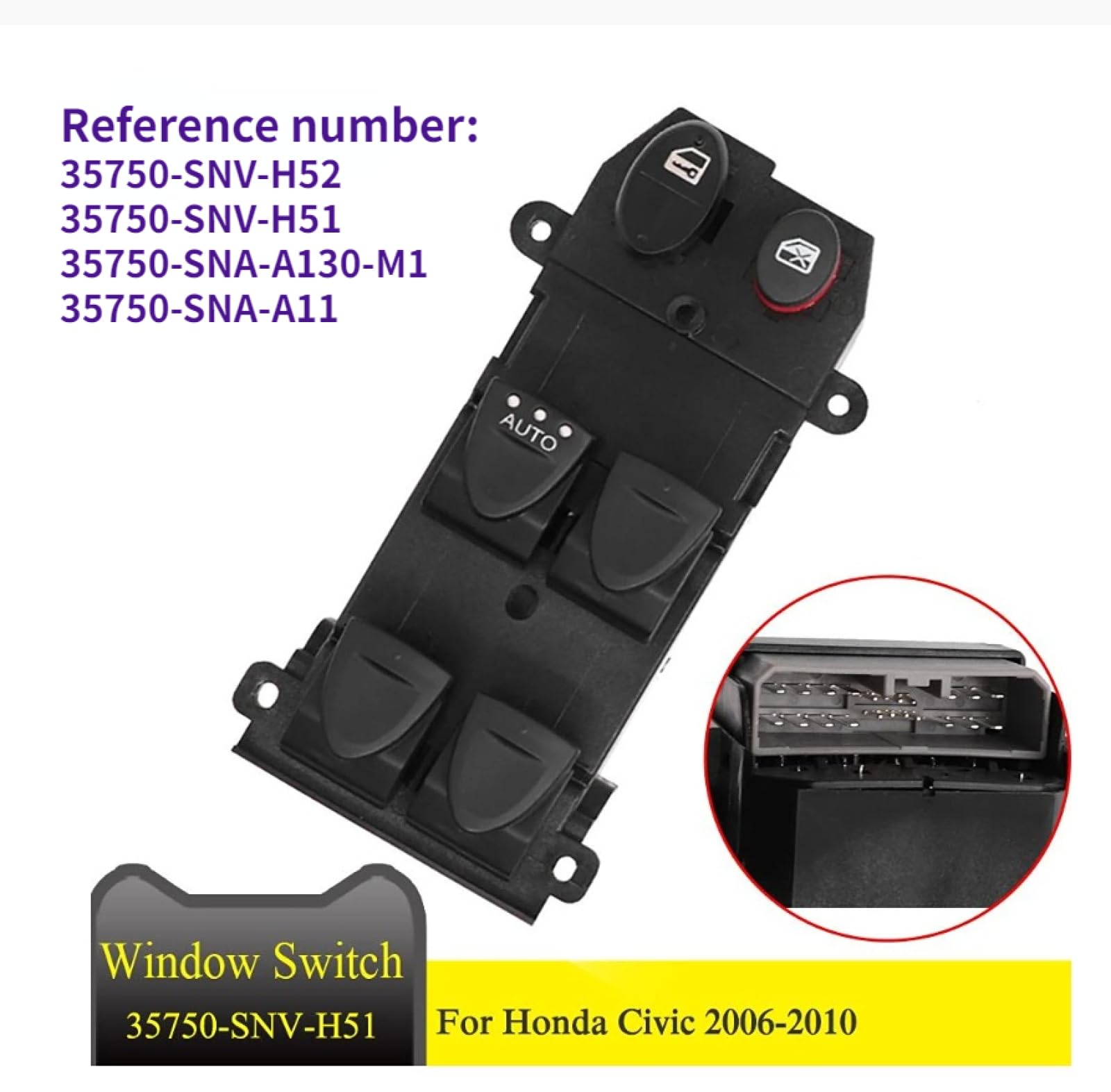 Amazon.com: Electric Window Switch Push Button Switch Master Front