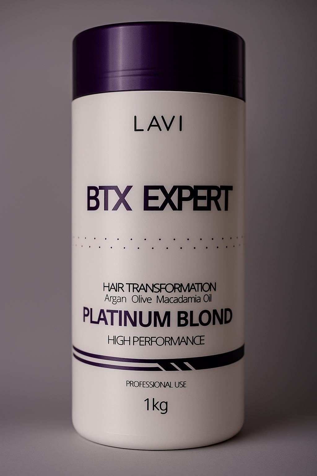 LAVI BTX EXPERT Profesjonalna pielęgnacja włosów platynowy blond z olejkami arganowymi, oliwkowymi i makadamia, 1 kg