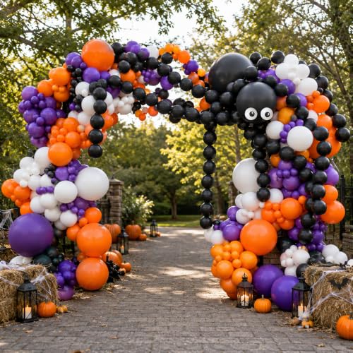 Image of Halloween Link Balloons Spider Balloon Garland Halloween Party Decorations