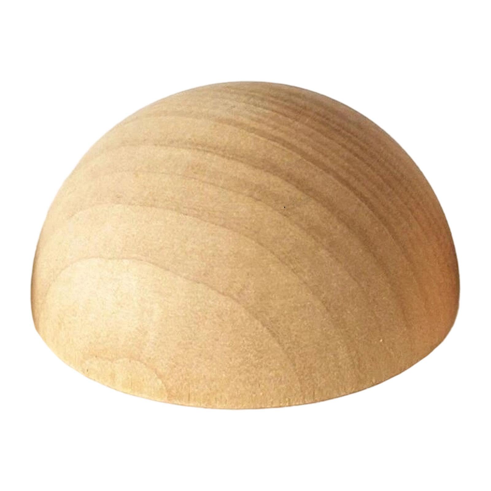 Demi-boule en bois brut 15cm pour fabriquer des poteries chez soi