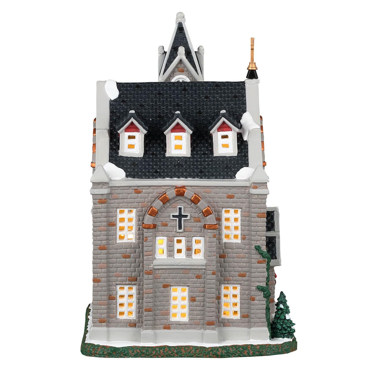 Lemax-35055 Caddington Village Lighted Building: St. Luke's Church, Multicolore, 35055