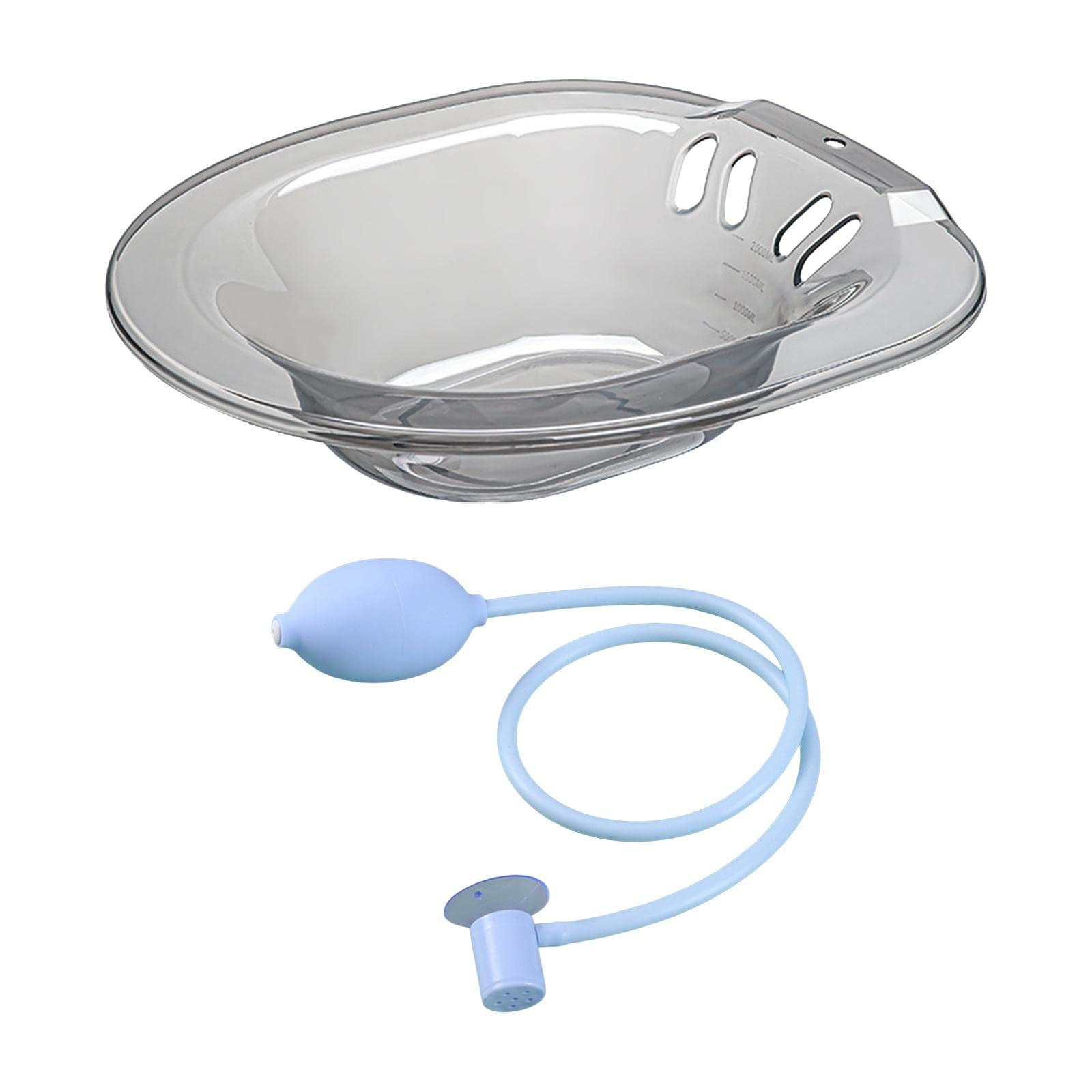 Składana wanna toaletowa 2000 ml, bidet z spłukiwaczem, umywalka biodrowa dla dorosłych, siedzisko parowe, konstrukcja bez przysiadów do większości toalet, niezbędne rozwiązanie higieniczne