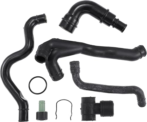 Motoforti Kit de válvula de tubo de manguera de ventilación de cárter, manguera de ventilación del motor, para Audi A3 1998-2003, goma, 06A103213F,