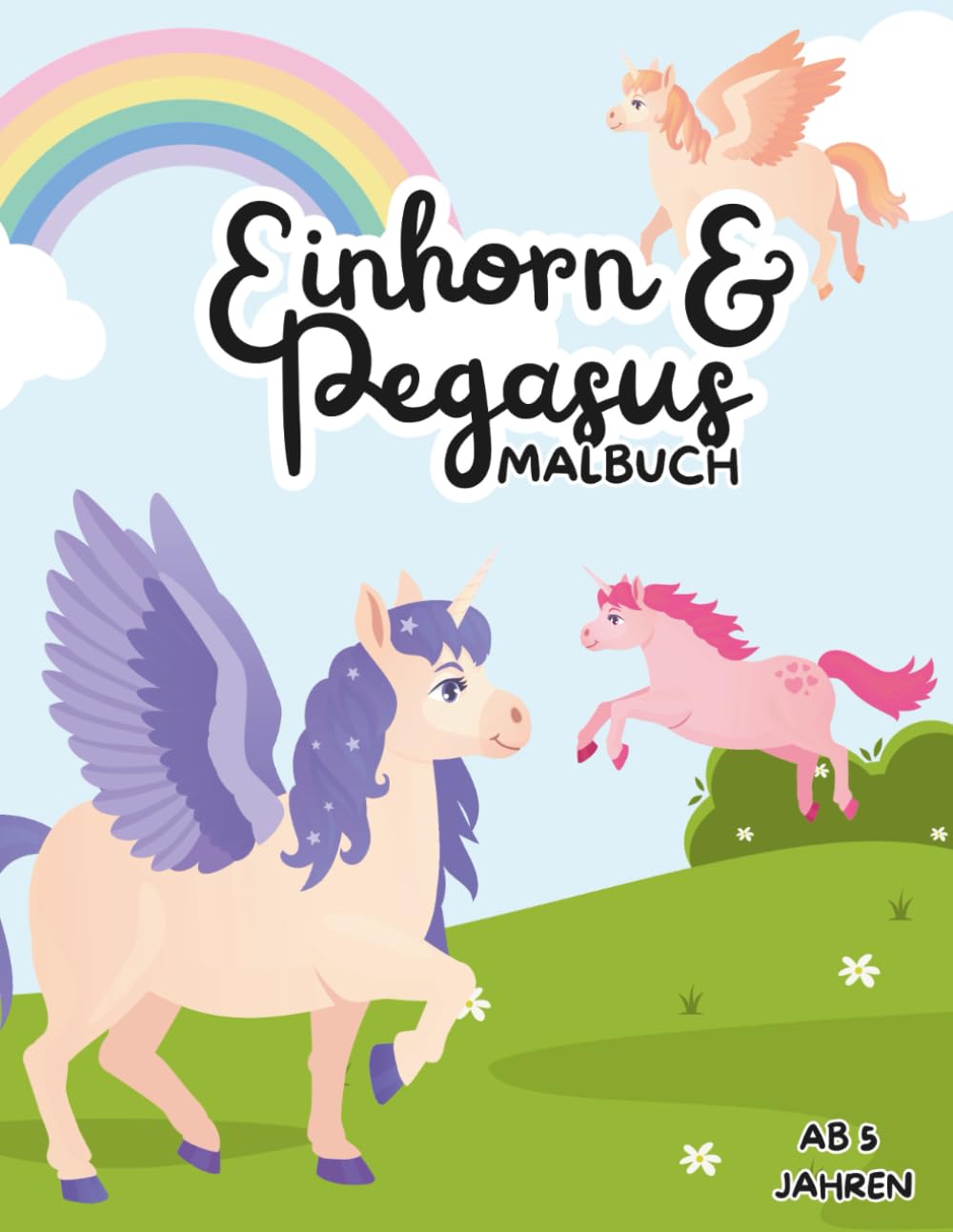 Kleine Entdecker – Einhorn & Pegasus: magische Welten | Abwechslungsreiche Motive zum Ausmalen für Kinder ab 5 Jahren