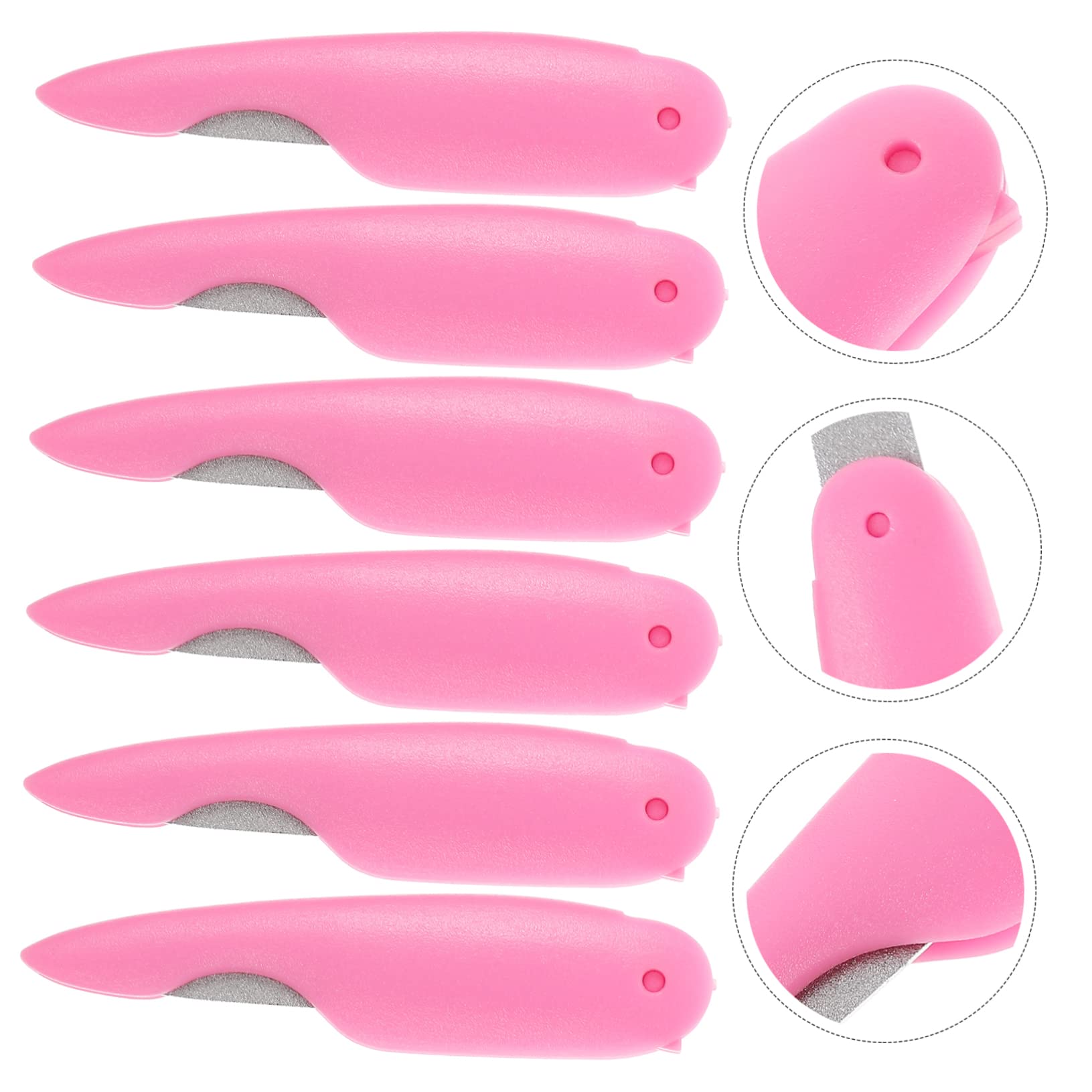 Healvian 4 Set Di Lime Per Unghie in Metallo Lime Per Unghie Pieghevoli Portatili Strisce Per La Delle Unghie Manicure E Pedicure 6 Pezzi*4