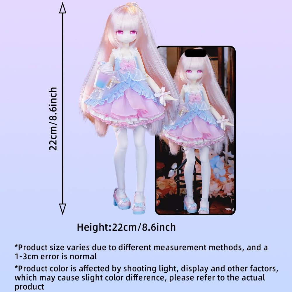 niannyyhouse BJD Blind Box Figuren, kugelgegelenkte Puppe mit Kleidung, Vier Jahreszeiten Tee Geschichte Serie, 1/8 Maßstab Sammelfigur (1ST)