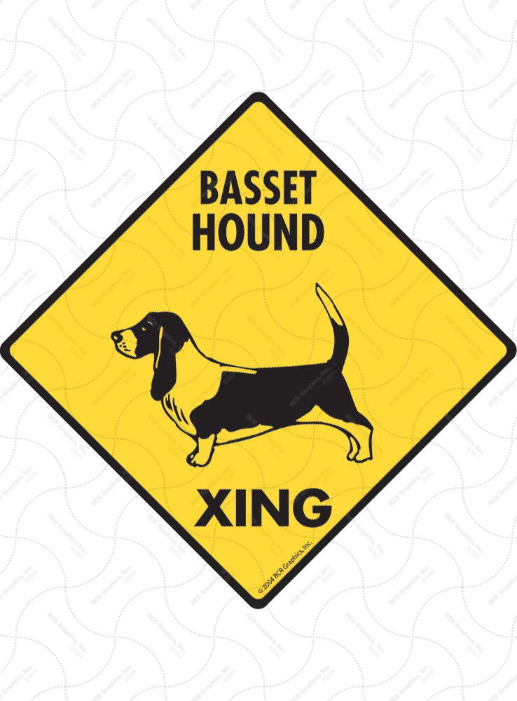 Amazon.com : Warning! Basset Hound Xing Sign - Caution Basset