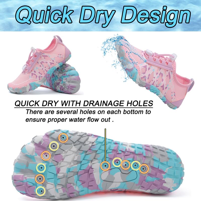 Image of Water Shoes Men Women Barefoot Shoes Outdoor for Beach Aqua Swim Pool River Water Quick Dry Boating Fishing Diving Surfing with Yoga Aerobics