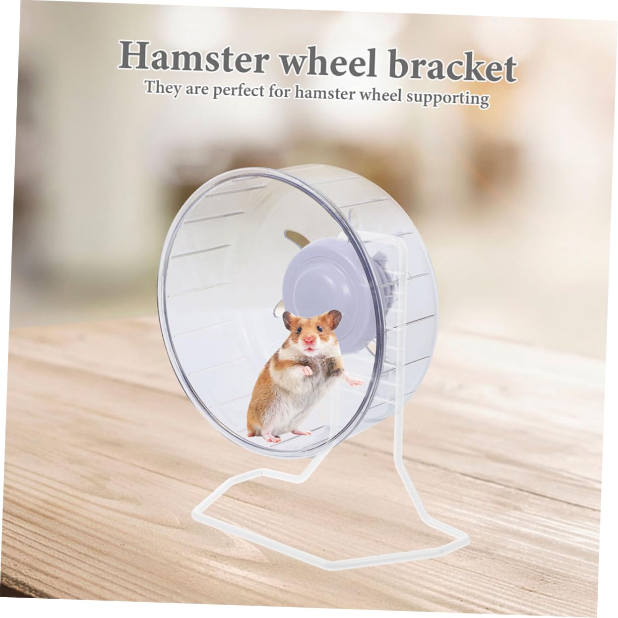 SUPVOX 8piezas Soporte De Rueda De Ejercicio para Hámster De Soporte De Hierro para Rueda De Correr De Hámster Estable y Práctico para Mascotas Accesorios De Juguete y Ardilla