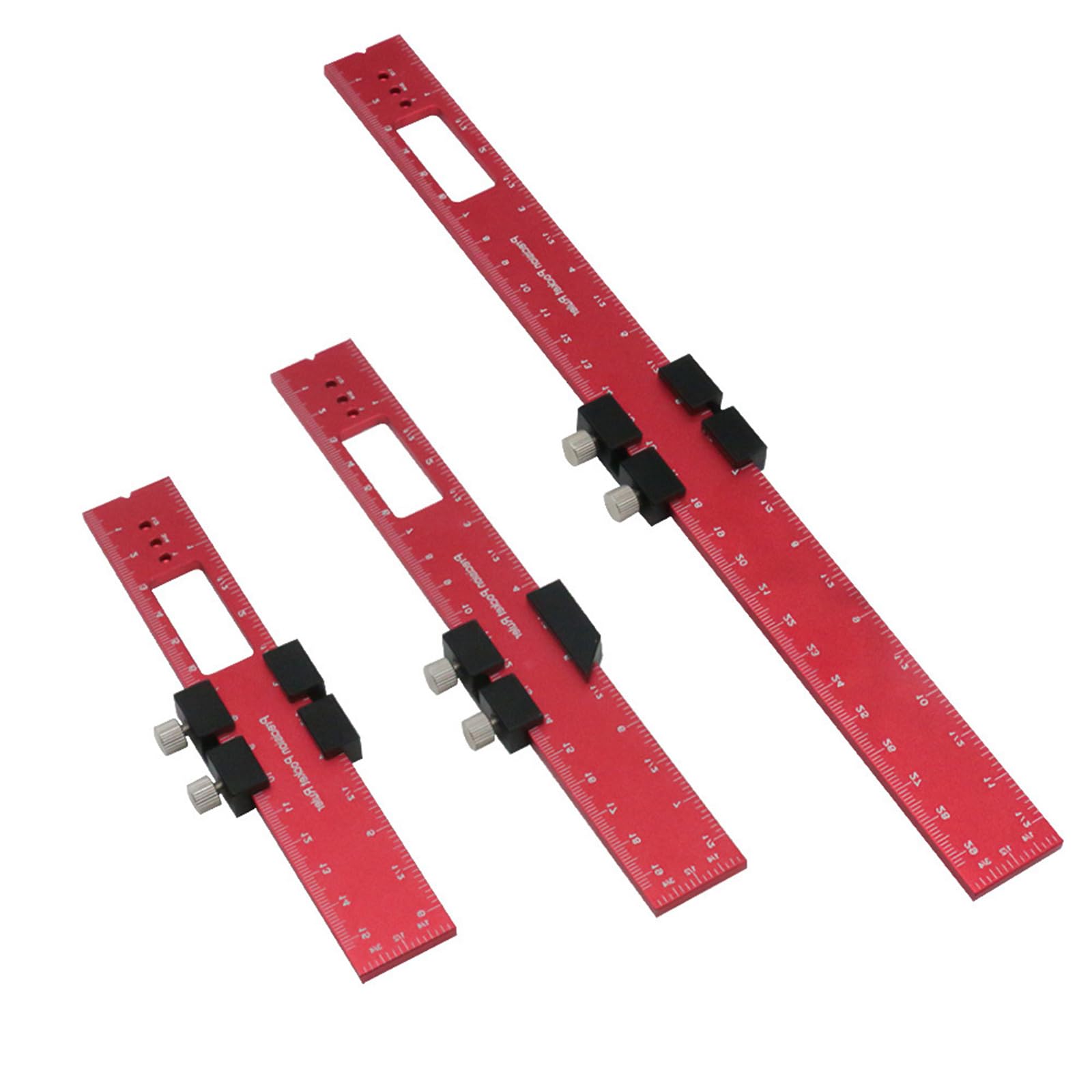 Buxuaaaa Woodworking Ruler Aluminum Slide Pocket Ruler Wood Working Square Slide Rule Scribing Metric & Inch Machinist Woodworking