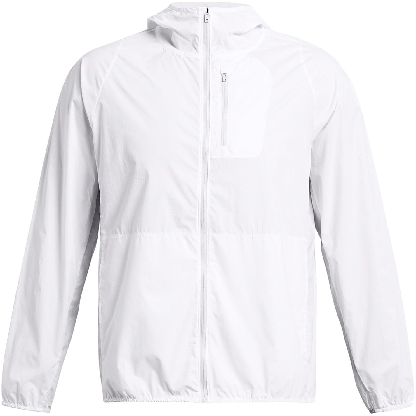 Under Armour Herren Phantom Windbreaker Laufbekleidung Laufjacke Weiß - Grau XL