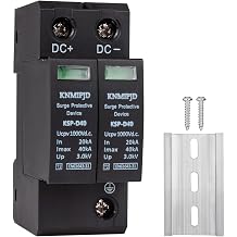 DC Surge Protector 2P T2 40kA 1000V - Solar Surge Protector for Solar System Solar DC SPD for Photovoltaic Systems with DIN Rail