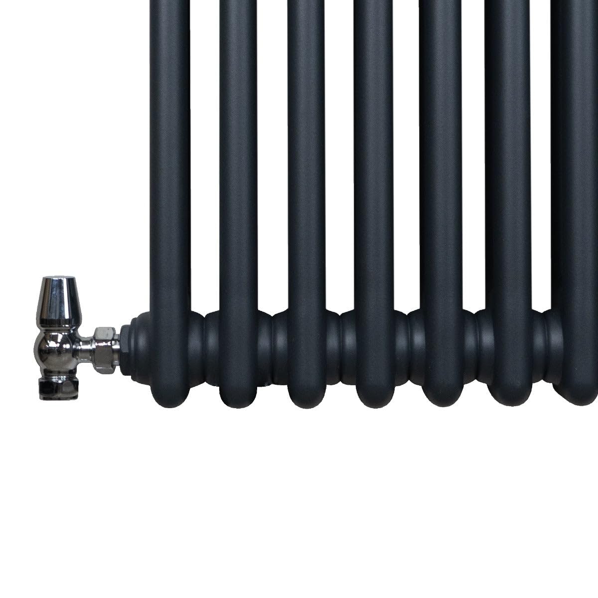 Radiador Tradicional Vertical de 2 columnas 1800mm x 292mm | Gris Antracita | Acero | Montado en pared | Kit de fijación y soportes + Cepillo de limpieza GRATIS | Calefacción estufa calefactor