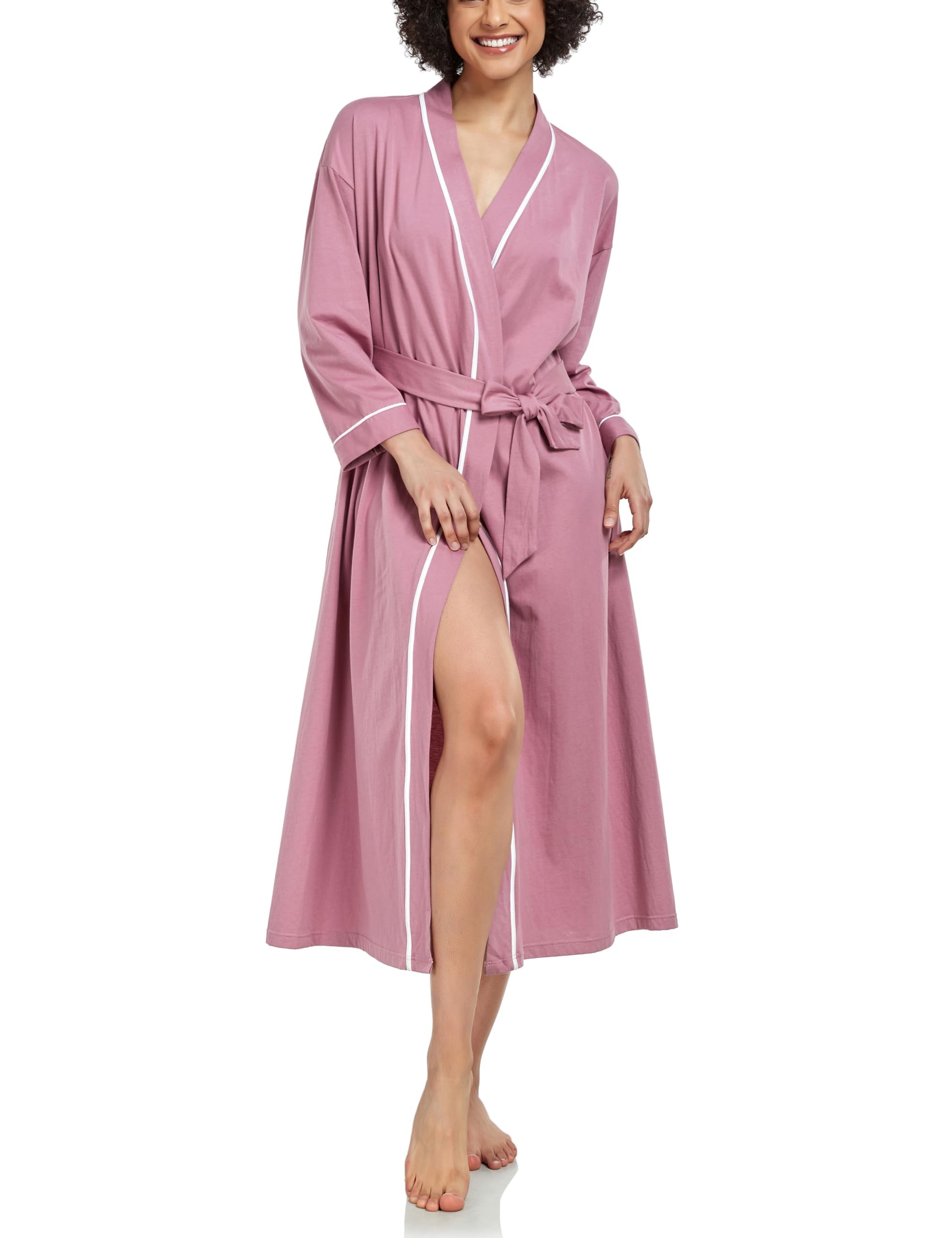 COLORFULLEAF Cotton Robe
