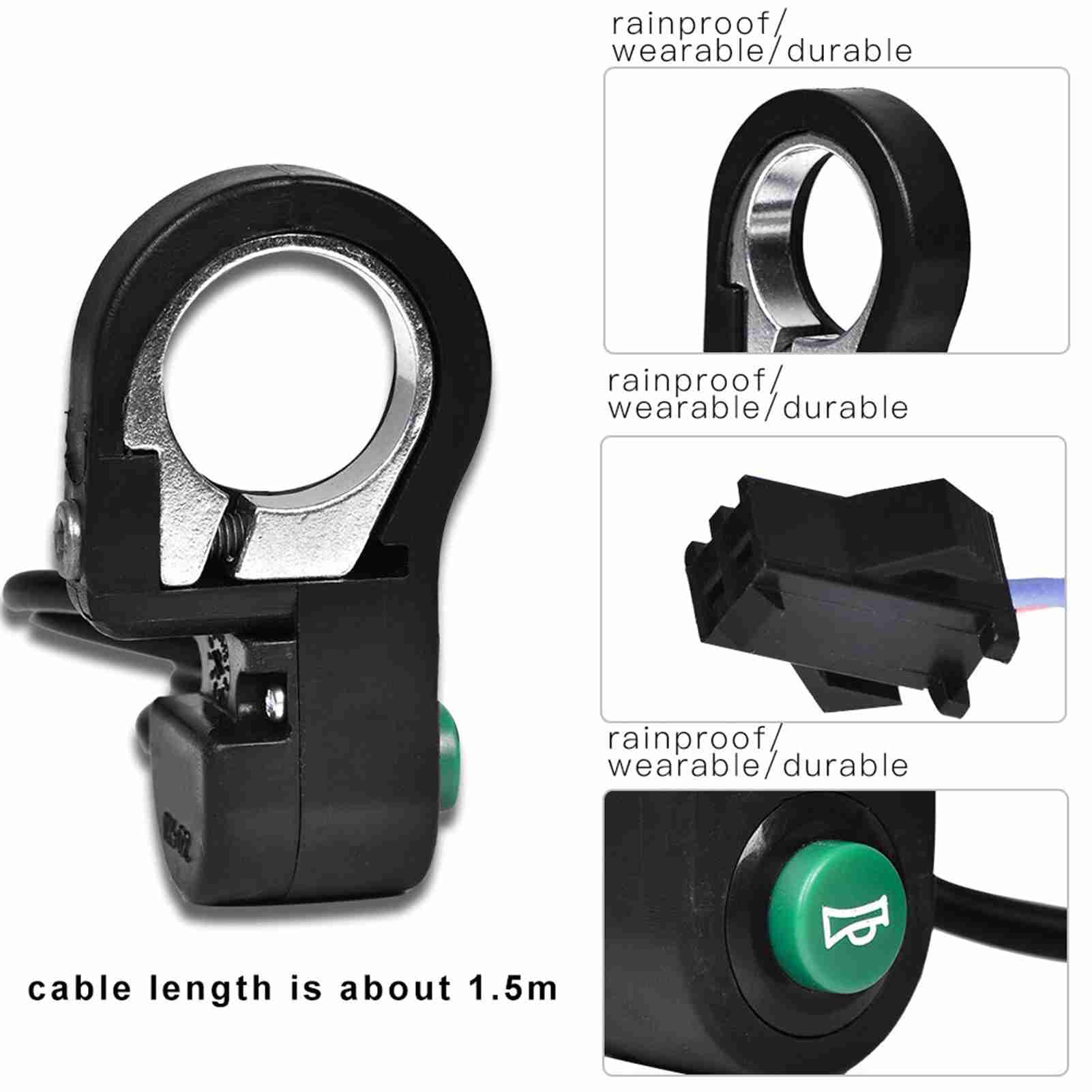 Bikes Horn Switch, Ultra Loud Cycling Bell Switch Easy Cycling Alert Plastic Bicycle Horn Alarm for for Adults Mountain Bikes