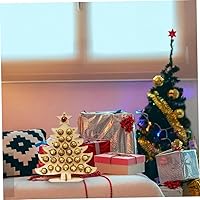 Vista 9 de Calendario de Adviento 2022, calendario de cuenta regresiva de Navidad, marco de chocolate de madera, calendario de Adviento de decoración