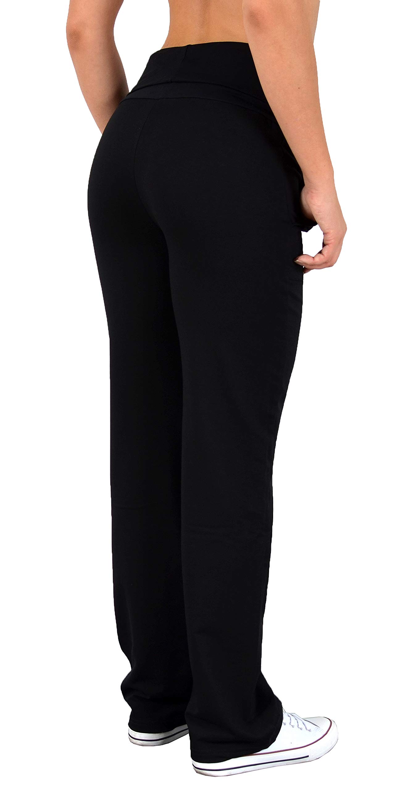 ESRA Damen Hose Sporthose Jogging Hose Fitness Yoga Freizeithose J481