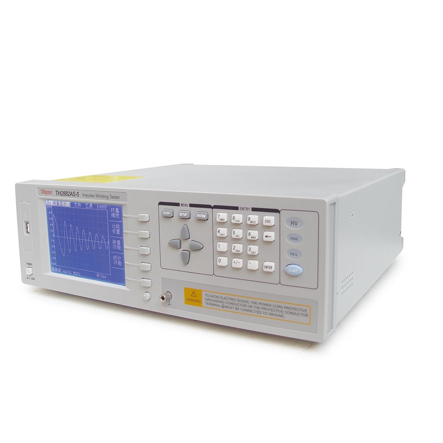 TH2882AS-5 Impulse Winding Tester Meter Transformer Motor Winding Surge Tester Coil Tester Impulse Voltage 500V-5000V