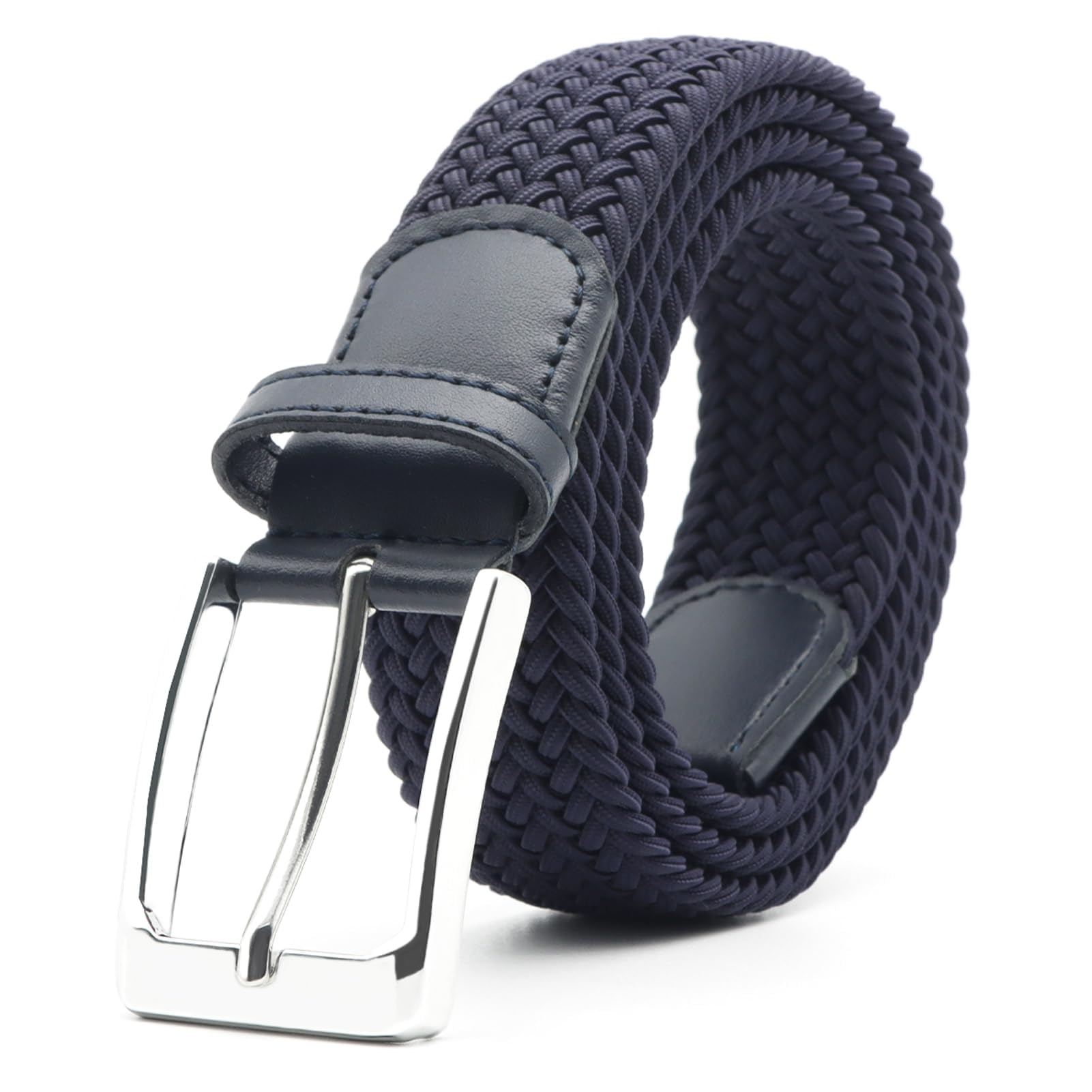 Uoocg Geflochtener Gürtel Damen Herren Flechtgürtel Elastischer Stretchgürtel 3.4cm Kontrastfarben Dehnbarer Gewobener für Mädchen und Jungen