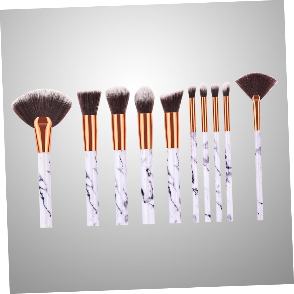 Housoutil 30stücke Teiliges Makeup Pinselset Mit Marmor- Nylonhaaren Für Gleichmäßige Anwendung Für Frauen Und Mädchen Für Tägliches Und Professionelles Make-up