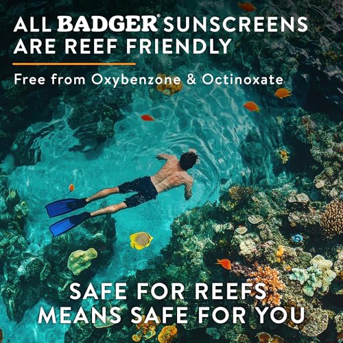 Image of Badger SPF 50 Daily Mineral Sunscreen with Zinc Oxide, 85% Organic, Lightweight & Easy to Apply, No White Cast, Moisturizing, Reef Safe, Vegan, Unscented, 4 fl oz, 2 Pack