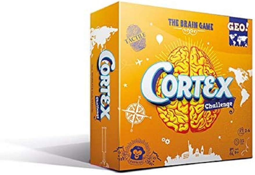 Zygomatic | Cortex Challenge Geography | Challenging Party Card Game | Ages 9+ | 2-6 Players | 15+ Minutes Playing Time