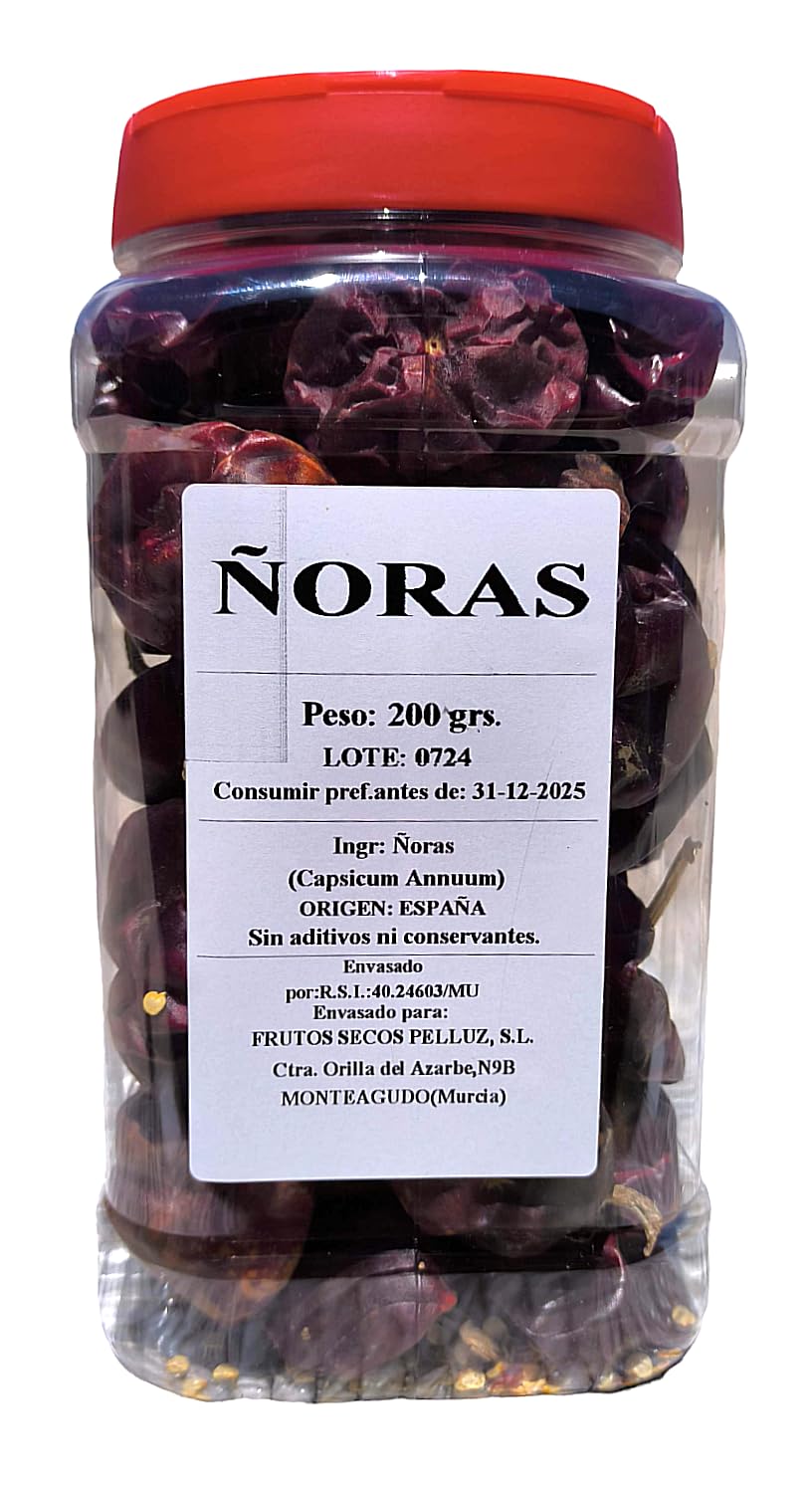 Ñora Seca 200 gr - ñoras secas - origen España - pelluz