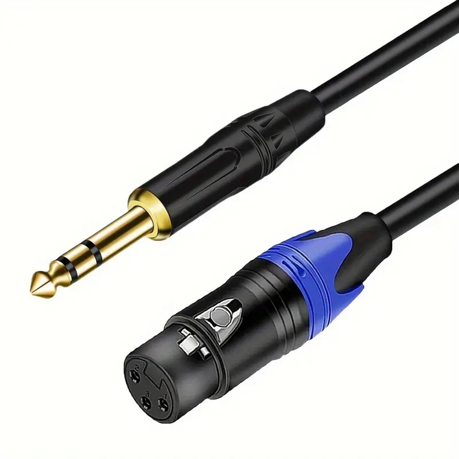 KEBILSHOP XLR Female to 6.35 mm1/4 TRS Cable 10ft, Microphone Cable Balanced 6.35mm (1/4 Inch) TRS to XLR Cable Heavy Duty Mic Cable (3 Meter)-image-34