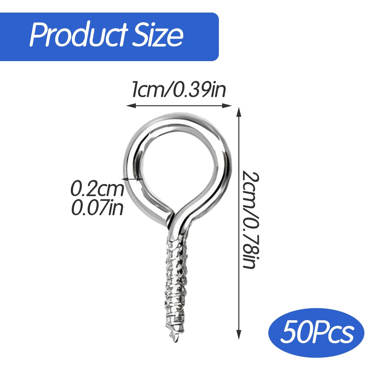 50 PCS Screw Eyes - Image 2