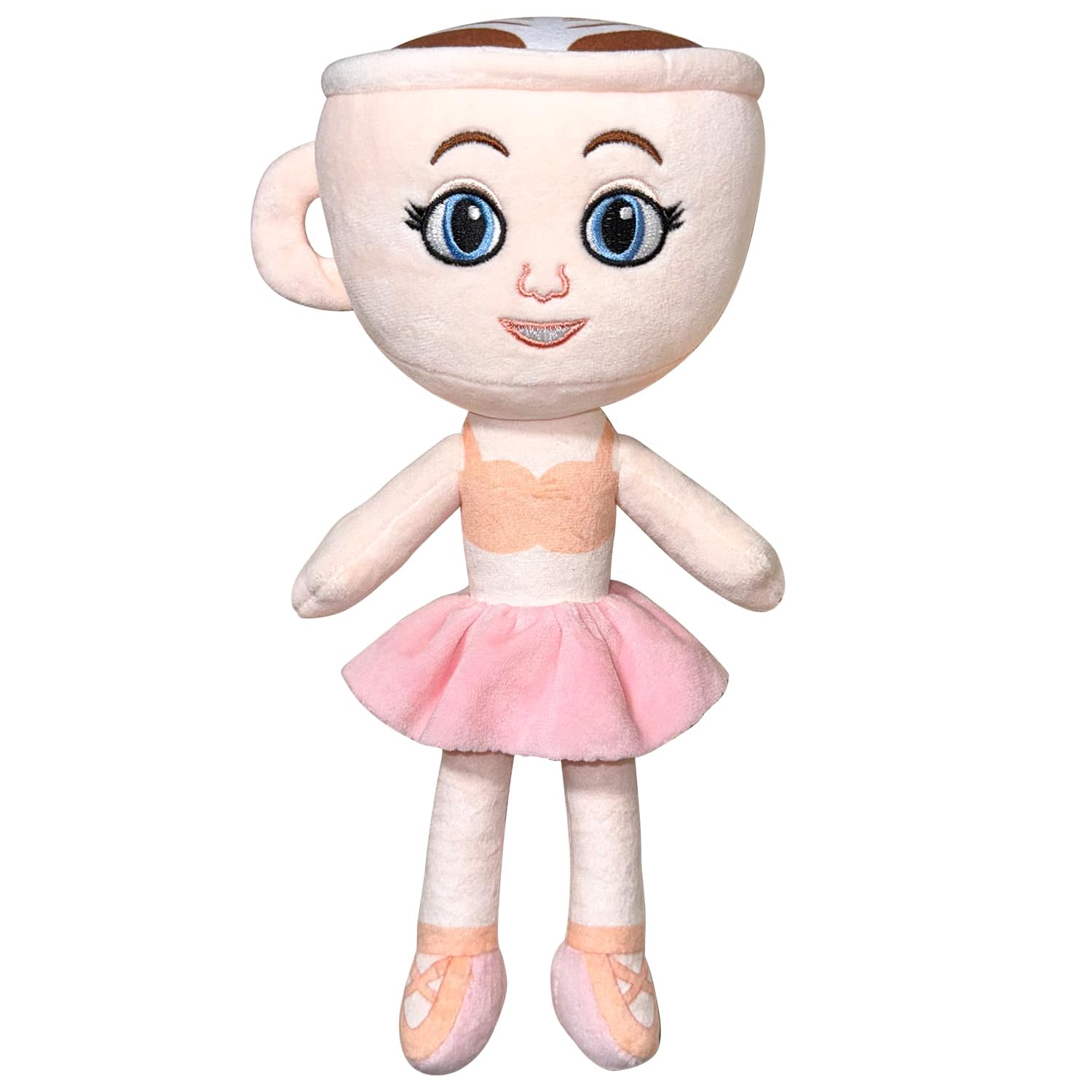 Ballerina Cappuccina, Tralalero Tralala Peluche, Italian Brainrot Plush, Muñeco de Tiburón Suave y Divertido, Almohada de Peluche para Niños y Adultos, Regalo Original para Fans y Coleccionistas