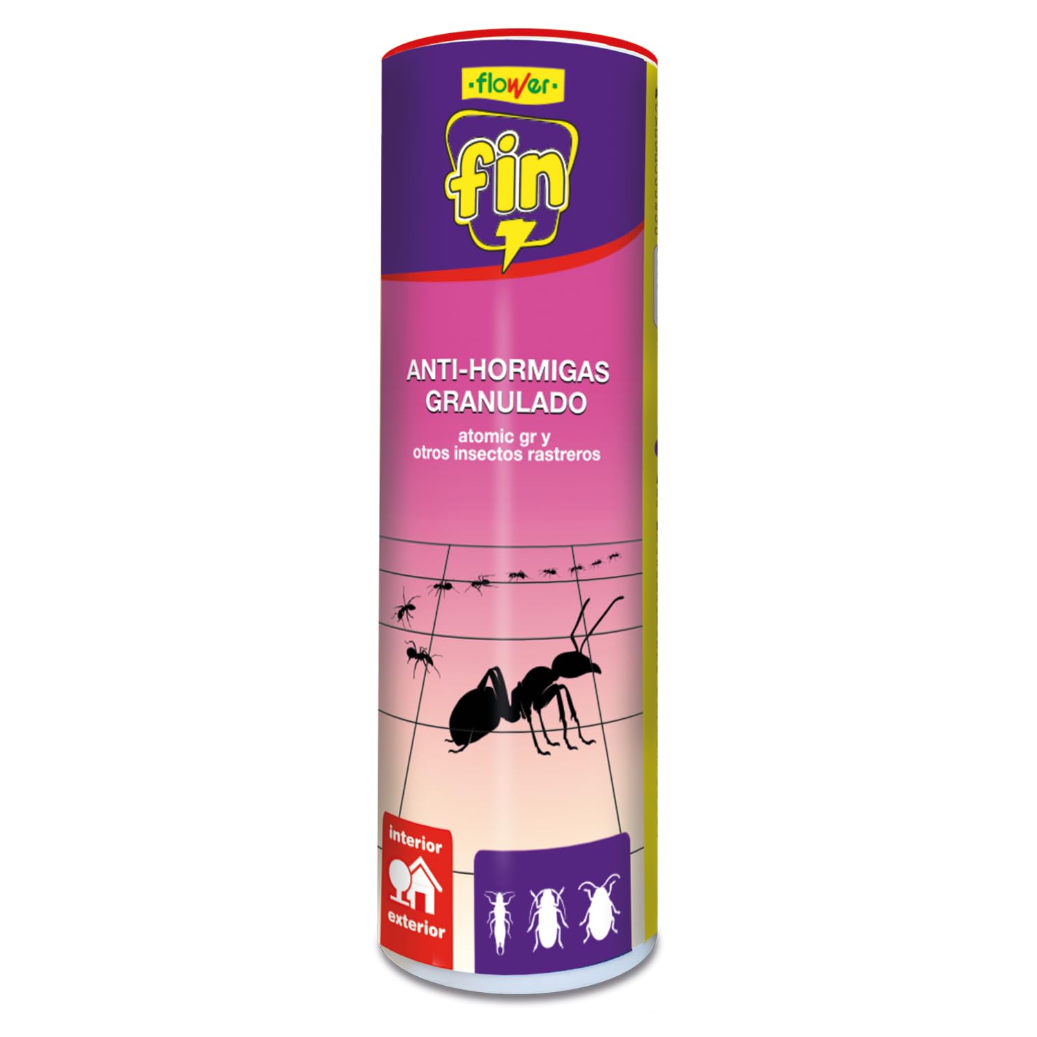 Flower - Insecticida Antihormigas Talquera 400 g | Antihormigas Granulado | Gran Eficacia | Control de Hormigas e Insectos Rastreros | Interior y Exterior | Fácil Aplicación | Listo para Usar