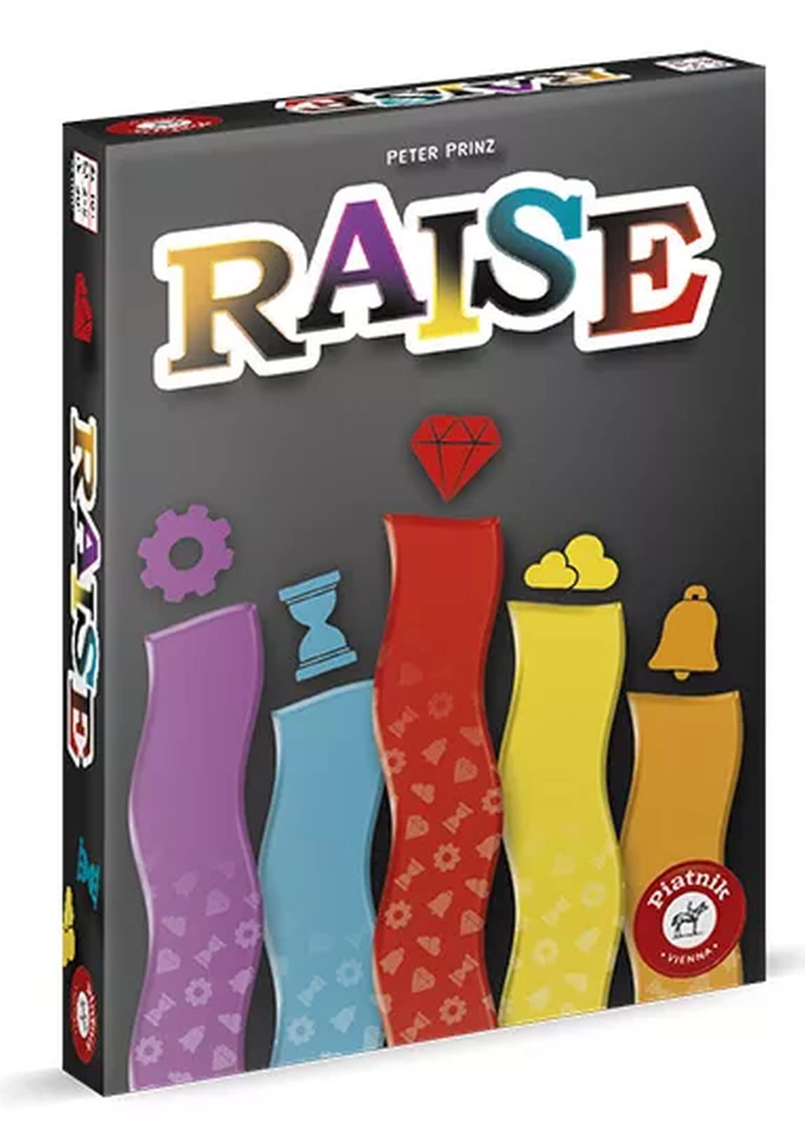 Piatnik - Bluff Raise and auctions for strategic animated evenings cards and dice board game for 2 to 5 players aged 10 years and above, 6666, multicoloured