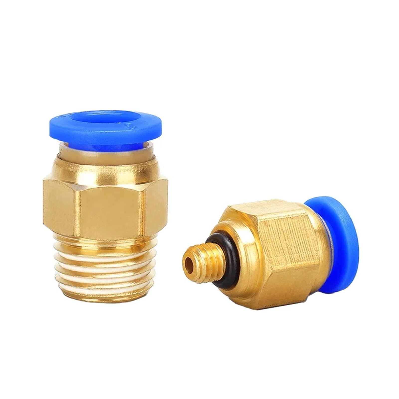 Raccordo pneumatico Connettore aria PC 4/6/8/10/12mm Filettatura 1/8 "1/4" 3/8 "1/2" Raccordi for tubi flessibili Connettori rapidi 10/50PCS(PC10-01,50 PCS)
