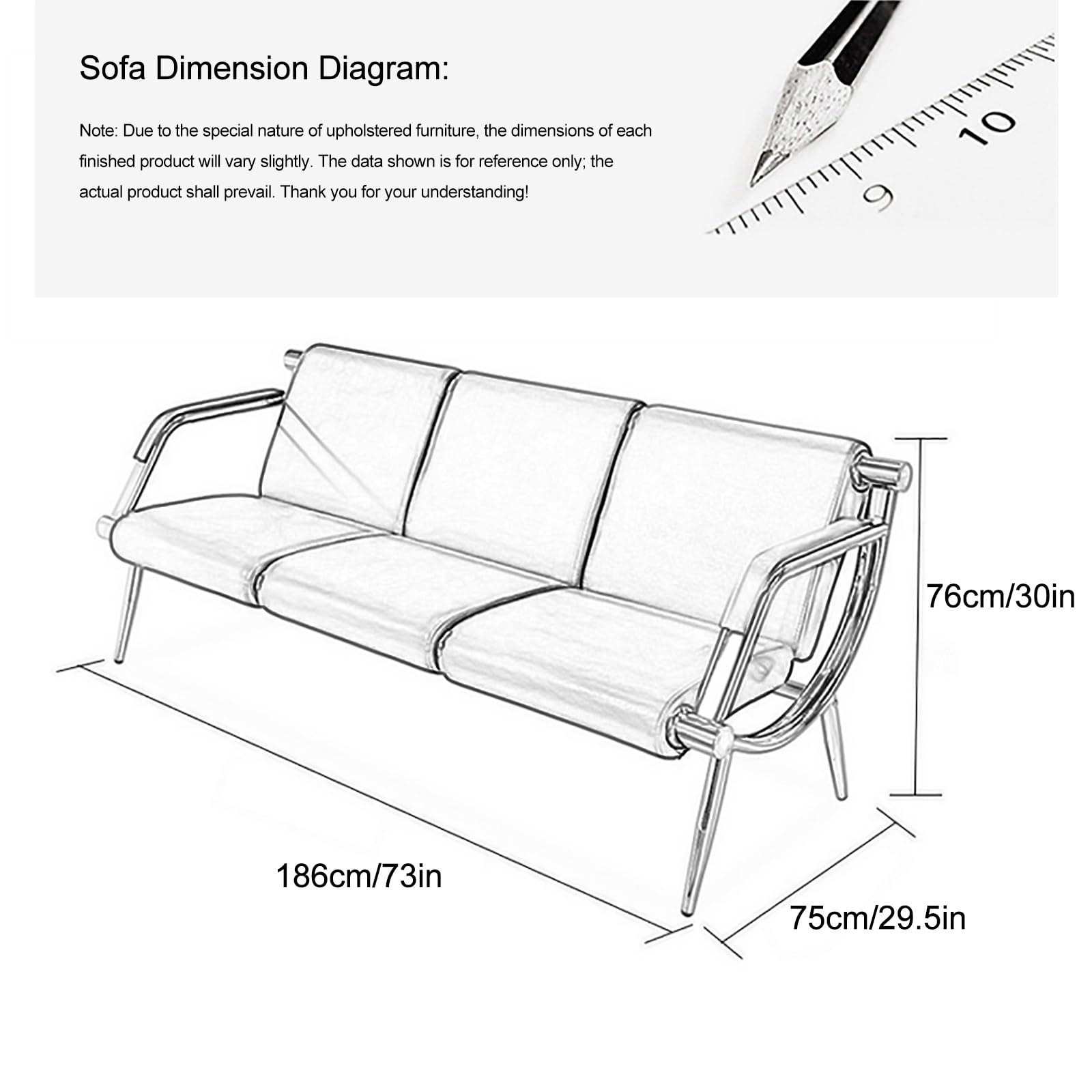 3-Sitzer Büroempfangs-wartestühle - Gästestühle und Empfangsstühle für Schönheitssalon, Friseursalon, Flughafen, Bank und Hall, Leder-Bürosofa für Besucher(Orange+Gray)
