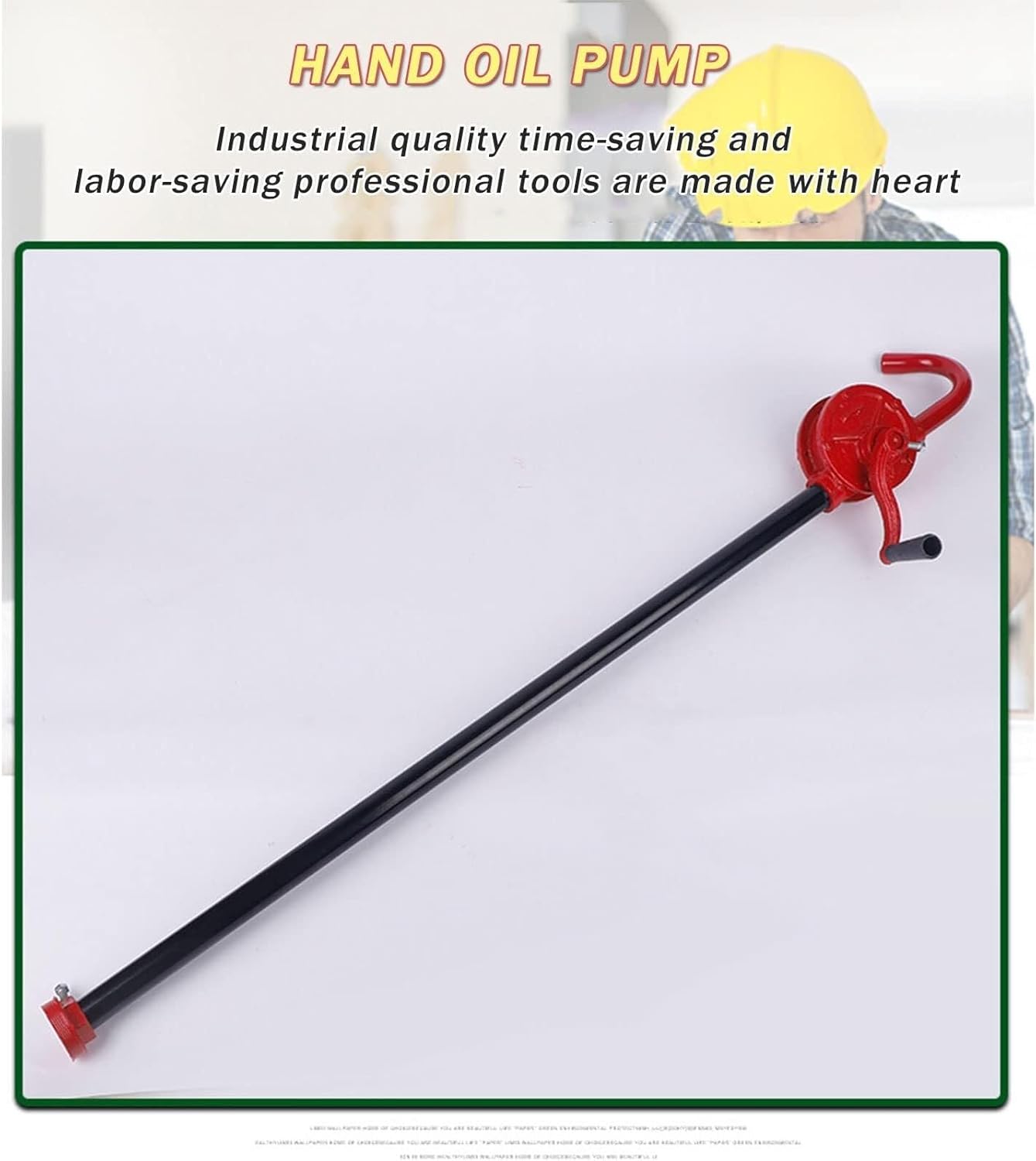 Hand Crank Small Manual Oil Pump Hand Oil Pump Multi Purpose Pressure Barrel Cast Iron Suction