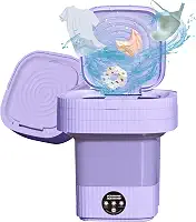 Máquina de lavar portátil, mini lavadora dobrável de 10L com 3 modos Limpeza profunda de roupas íntimas, roupas de bebê, máquina de lavar dobrável para apartamentos