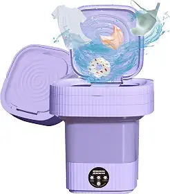 Máquina de lavar portátil, mini lavadora dobrável de 10L com 3 modos Limpeza profunda de roupas íntimas, roupas de bebê, máquina de lavar dobrável para apartamentos