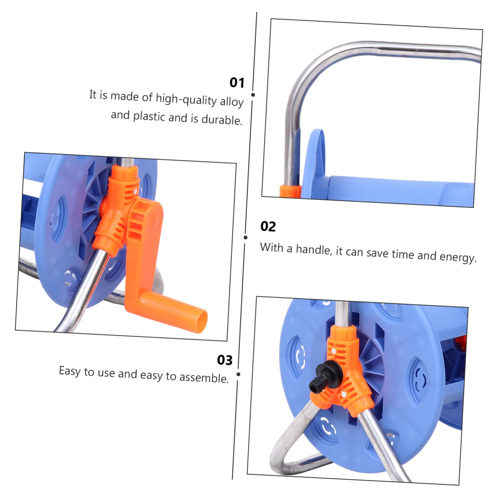 Toddmomy Enrouleur De Tuyau Arrosage Rotatif Pour Support De Rangement Pour Tuyau Arrosage