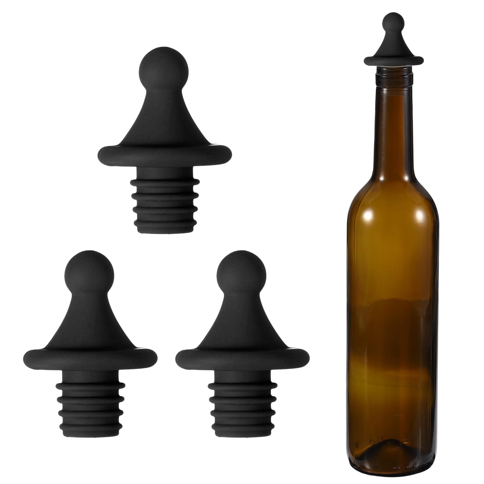 Bouchon de vin en silicone anti-fuites pour éliminer le gaspillage