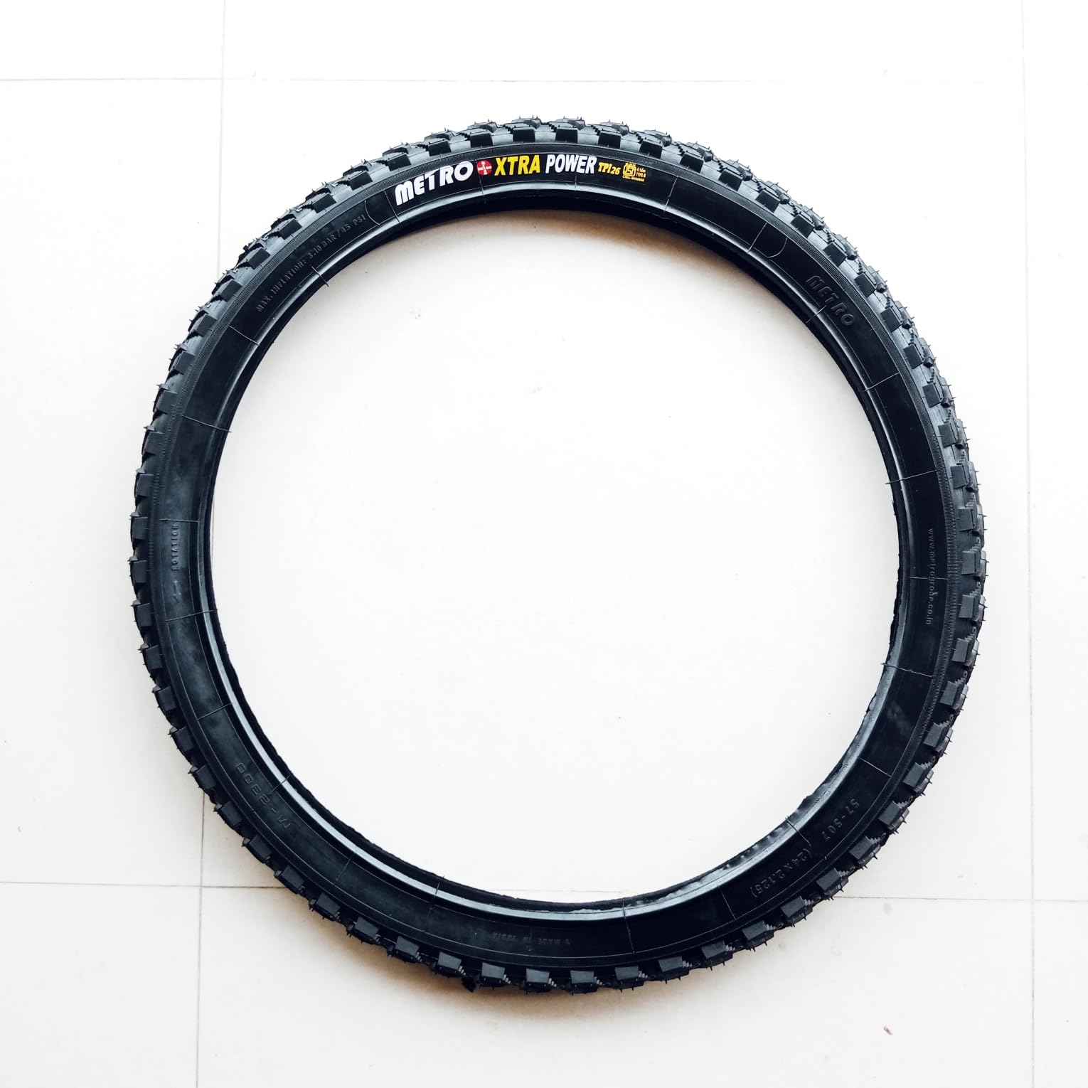 Metro Extra Power Bicycle Tyre, 24 x 2.125 inches, Black-image-3