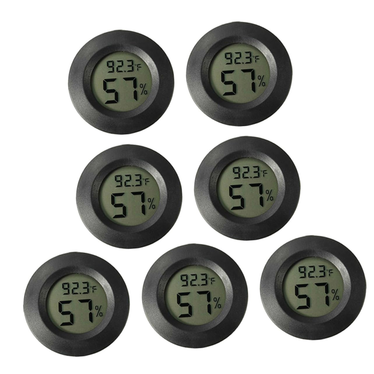 BESPORTBLE 21pezzi Igrometro Digitale Mini per Rettili Termometro e Misuratore di umidità per Terrario da Display e Compatto per Ambienti Domestici e Allevamenti di Animali