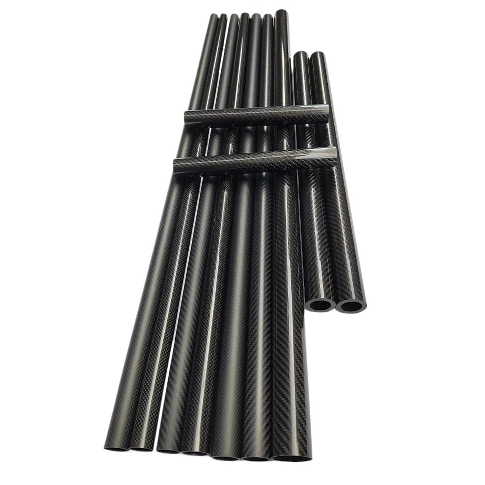 2pcs 3K Carbon Fiber Tube 15 * 10mm,15 * 11mm,15 * 12mm,15 * 13mm,15 * 14mm,Length 500mm Planar Gloss/Planar Matt/Twill Glossy/Twill Matt Carbon Fiber Square Tube(15x11mm-Twill Glossy)