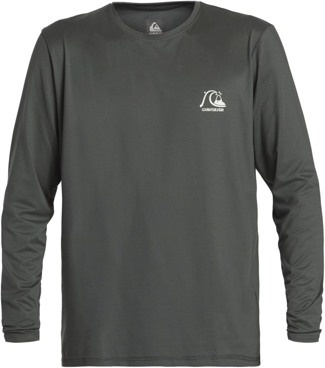 Quiksilver Men's Standard Heritage Heather Long Sleeve Rashguard UPF 50 Sun Protection Surf Shirt