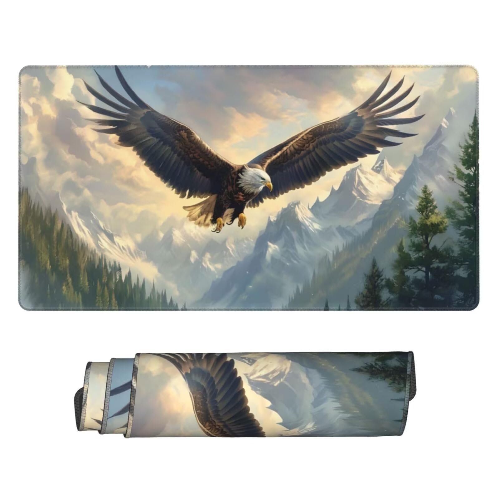 Gamingowa podkładka pod mysz, XXL, 1200 x 600 x 3 mm, podkładka pod mysz, akcesoria dla graczy, z antypoślizgową podkładką, wodoszczelna i trwała, do myszy i klawiatury, dekoracja domu, akcesoria do